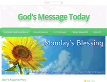 Tablet Screenshot of godsmessagetoday.com